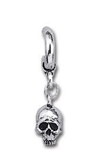 Вставка в ухо Skull Ring Stud Alchemy Gothic E202 - маленькая картинка