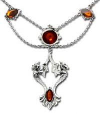 Нашейное украшение Amber Dragon Alchemy Gothic P509 - маленькая картинка