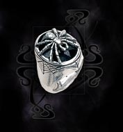 Кольцо Aranea Jetstone Alchemy Gothic R102 - маленькая картинка