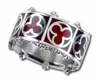 Кольцо Trefoil Sanguis Alchemy Gothic R106 - маленькая картинка