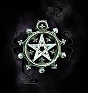 Кулон на цепочке - пентаграмма Abramelin Alchemy Gothic P321 - маленькая картинка
