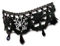 Нашейное украшение Aracnathea Lace Choker Alchemy Gothic P349 - маленькая картинка