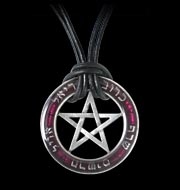 Кулон на шнурке - пентаграмма Seal of the Sephiroth Alchemy Gothic P497 - маленькая картинка