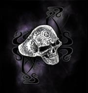 Кольцо Omega Skull Alchemy Gothic R122 - маленькая картинка