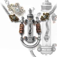 Нашейное украшение GMT Electro Magnetic Chamber Alchemy Gothic P544 - маленькая картинка
