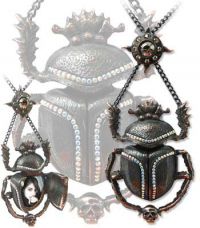  Black Sun Khepri (Pendant) Alchemy Gothic P576 -  