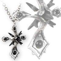Нашейное украшение Caltrop Cross (Pendant) Alchemy Gothic P570 - маленькая картинка