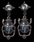 Серьги Black Sun Khepri (Earring) Alchemy Gothic E282 - маленькая картинка