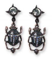 Серьги Black Sun Khepri (Earring) Alchemy Gothic E282 - маленькая картинка