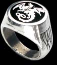 Кольцо Wyverex Dragon Signet Ring Alchemy Gothic R154 - маленькая картинка