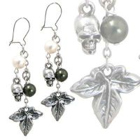 Серьги Poison Ivy (pair) Alchemy Gothic E297 - маленькая картинка