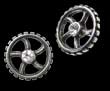 Серьги Diamond Crank-Wheel (Pair) Alchemy Gothic E292 - маленькая картинка
