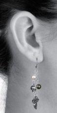 Серьги Poison Ivy (pair) Alchemy Gothic E297 - маленькая картинка