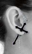 Вставка в ухо Impalare Cross (single) (Earring) Alchemy Gothic E280 - маленькая картинка