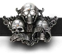 Пряжка No Evil Alchemy Gothic B88 - маленькая картинка