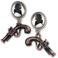 Серьги Memento For A Highwayman (studs, Pair) Alchemy Gothic E311 - маленькая картинка