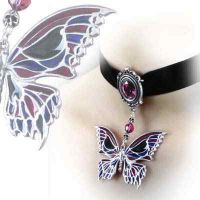 Подвеска Death's-Head Butterfly Choker Alchemy Gothic P633 - маленькая картинка
