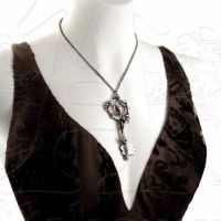 Кулон Septagramic Coercion Gearwheel Key Alchemy Gothic P671 - маленькая картинка