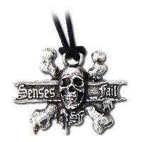 Кулон Senses Fail - Skull & Bones Alchemy Gothic PP469 - маленькая картинка