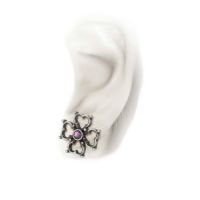 Серьги Elizabethan Cross Alchemy Gothic E366 - маленькая картинка