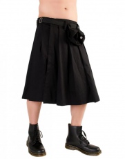  Black Pistol Short Kilt Denim /   - 