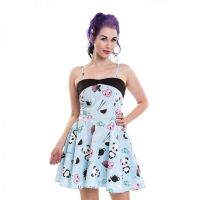  TEA PARTY DRESS LADIES BLUE - 