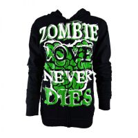  LOVE TO DIE HOOD LADIES BLACK/GREEN - 