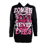  LOVE TO DIE HOOD LADIES BLACK/PINK - 