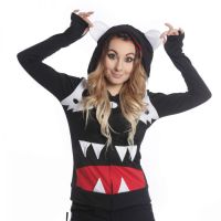  SMILE HOOD LADIES BLACK - 