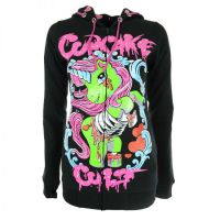  ZOMBIE PONY HOOD LADIES BLACK - 