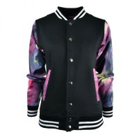  GALAXY VARCITY JACKET LADIES BLACK/RED - 