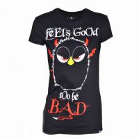  GOOD TO BE BAD T LADIES BLACK - 