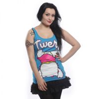  KITTY TWERK VEST LADIES BLUE - 