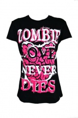  LOVE TO DIE T LADIES BLACK/PINK - 