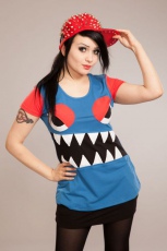  MONSTER CLUB TOP LADIES ROYAL BLUE - 