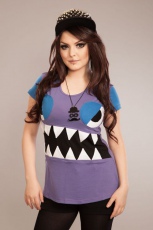  MONSTER CLUB TOP LADIES PURPLE - 