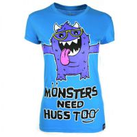 MONSTER HUGS T LADIES BLUE - 