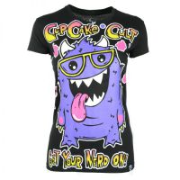  MONSTER NERD T LADIES BLACK - 