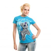  BONEY PONY T LADIES BLUE - 