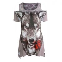  BLOOD WOLF TOP LADIES BLACK - 