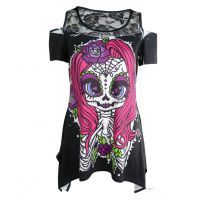  MUERTE CHICK TOP LADIES BLACK - 