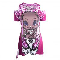  OCCULT BUNNY TOP LADIES PINK - 