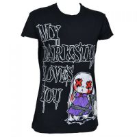 Футболка LB DARK LOVE T LADIES Luv Bunny T-DLOVELB-PUR - маленькая картинка