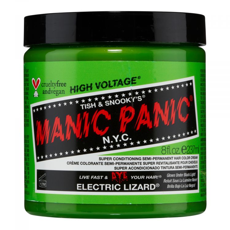 Зеленая краска для волос Manic Panic =Electric Lizard™  237 мл (большая банка) - Изображение