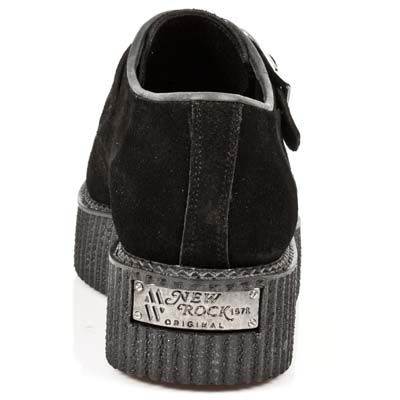  VELOUR NEGRO, RIVETE NEGRO, CREPE NEGRO New Rock M.2402-S1  5