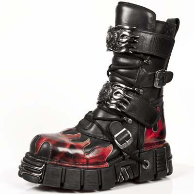 ITALI NEGRO PULIK FUEGO TOWER NEGRO ACERO ORIFICIO New Rock M.149-C1  2