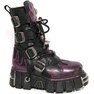  ITALI NEGRO, PULIK LILA, TOWER NEGRO ACERO ORIF New Rock M.163-C4  1