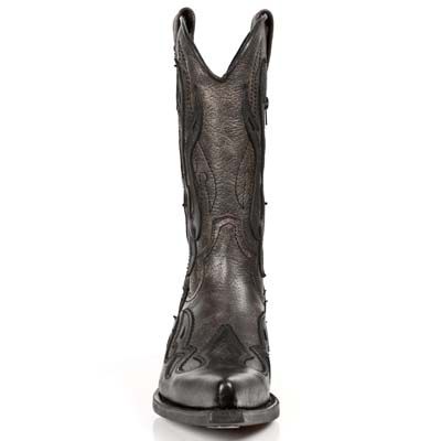  BUFALO NEGRO ARCILLA CUERO WEST NEGRO ACERO T ACE New Rock M.7921-C12  3