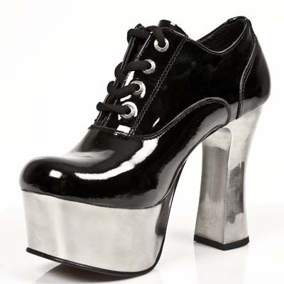  CHAROL NEGRO PLATAFORMA DARK ACERO New Rock M.DK004-C10  4
