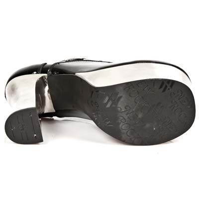  CHAROL NEGRO PLATAFORMA DARK ACERO New Rock M.DK004-C10  6